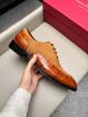 Ferragamo Man Brown Calfskin Business Leather Shoes 042898 (6)_th.jpg
